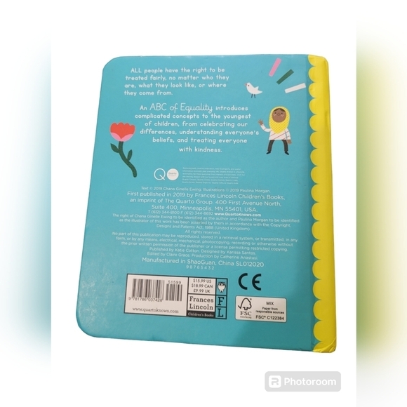 AN ABC OF EQUALITY Board Book - Picture 2 of 7